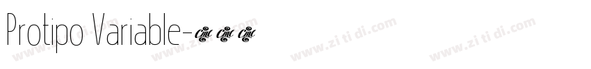Protipo Variable字体转换